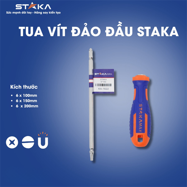 Tua vít đảo đầu STK 6*100mm KA-1621 (12C/H, 240C/T) – N1 – CÁI