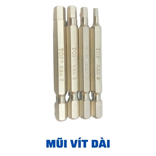 Mũi vít dài – N4 – Vỉ