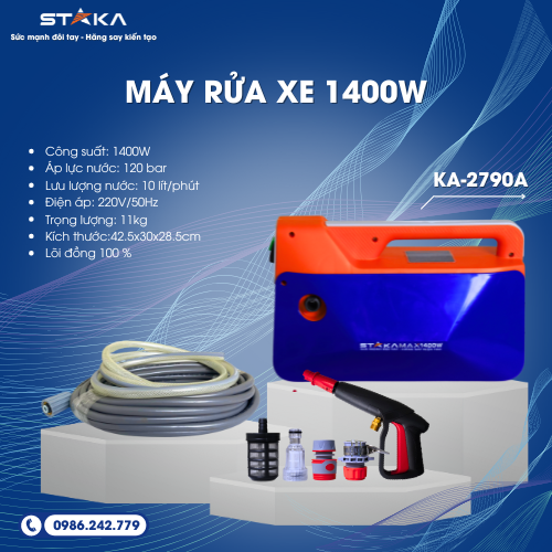 Máy Rửa Xe 1400W STK (1C/H, 1C/T)-M1 – Cái