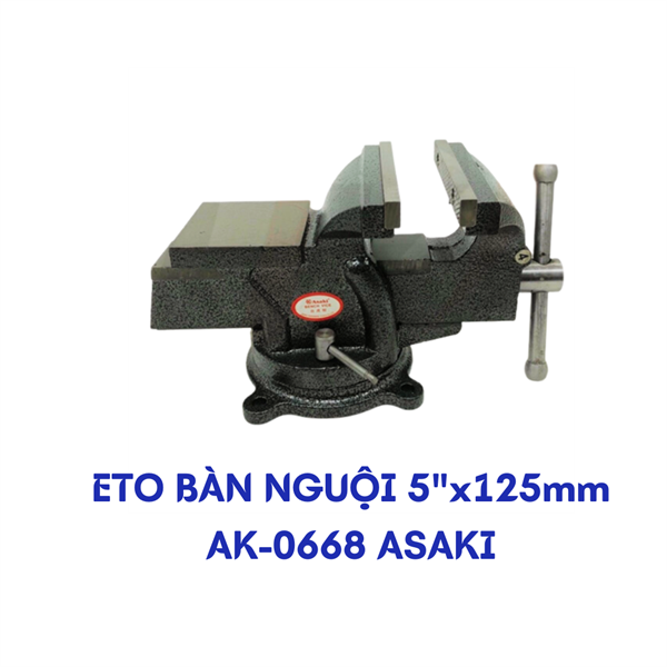 Ê tô bàn nguội 5″x125mm AK-0668 Asaki – N3 – Cái