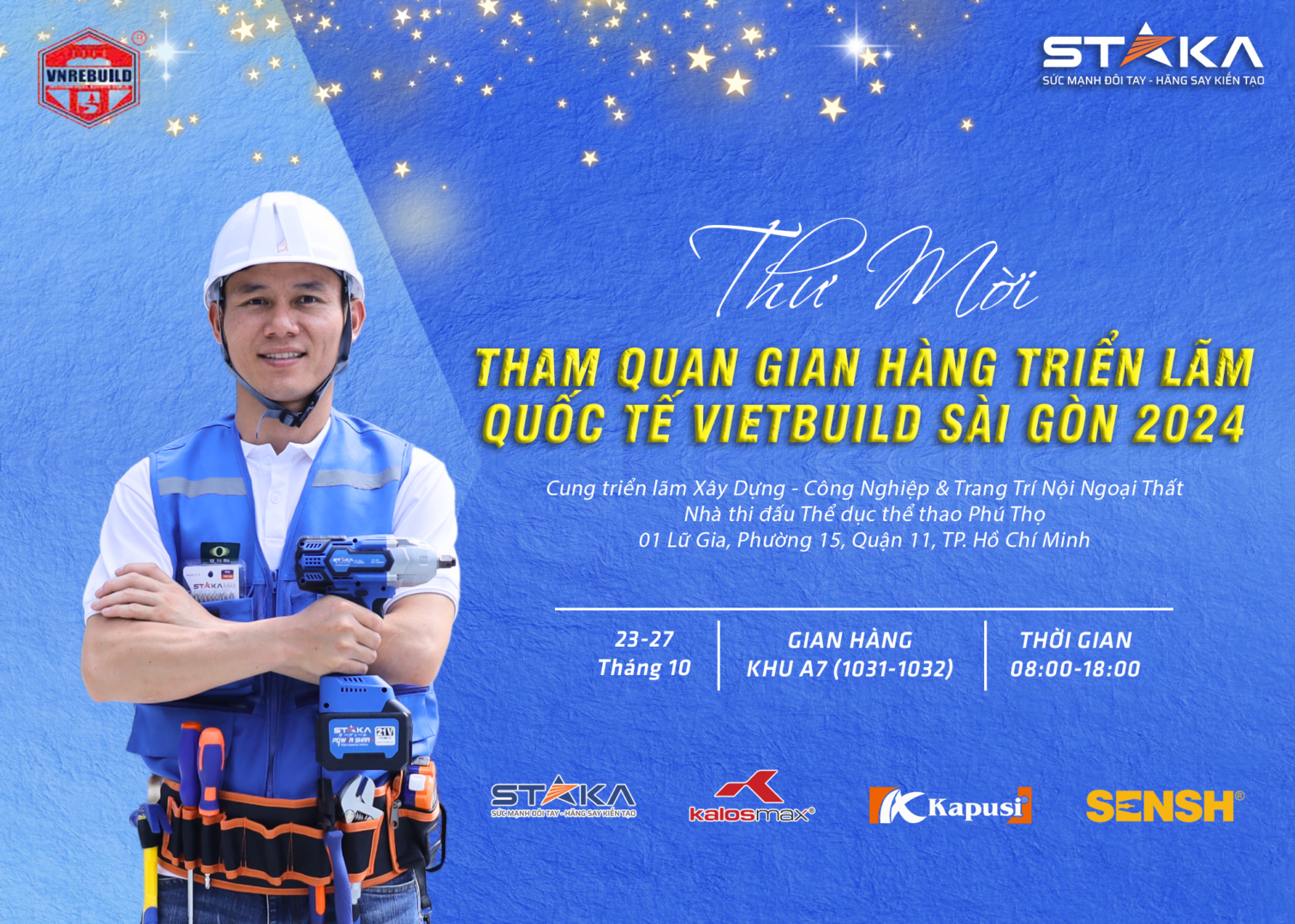 TRIỂN LÃM QUỐC TẾ VIETBUILB SÀI GÒN 2024 được tổ chức bởi CTY CP STAKA