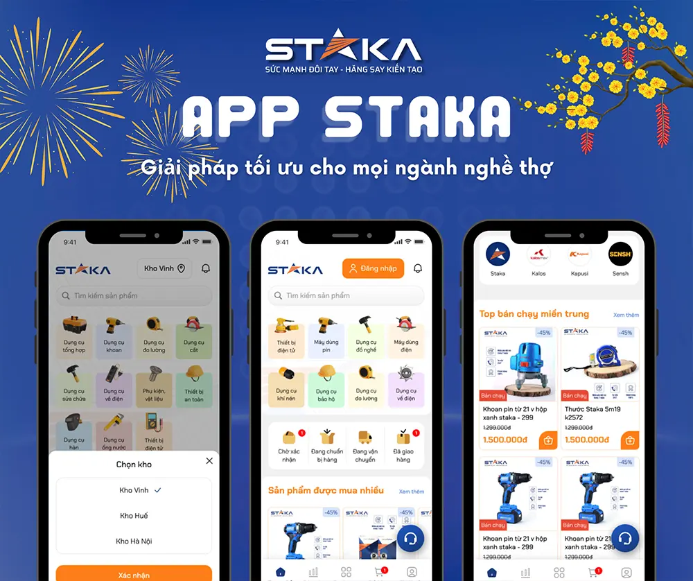 App đặt hàng công cụ dụng cụ kim khí cầm tay Staka #staka #appđặthàngdụngcụcầmtay #dụngcụkimkhí