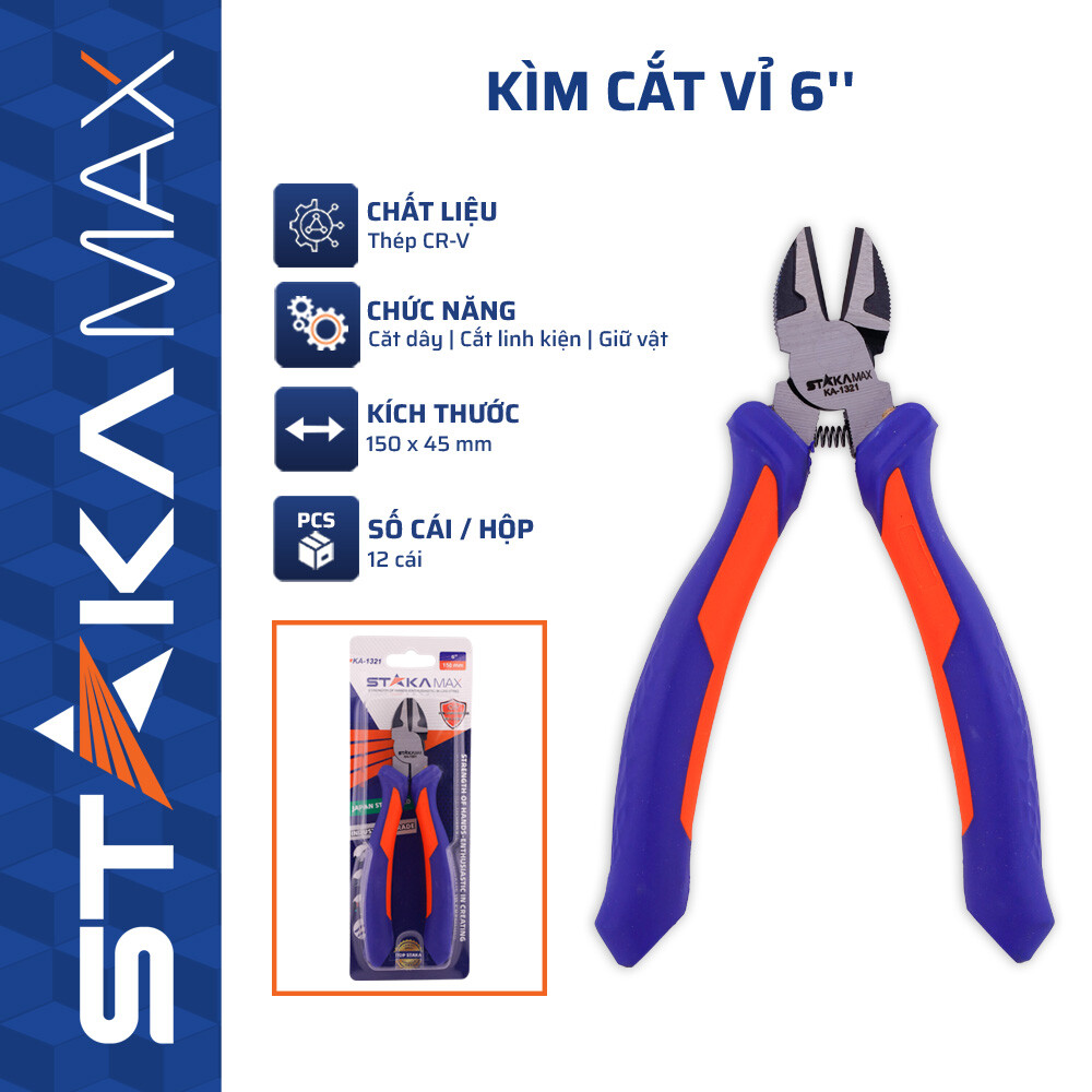 Kìm cắt Vỉ 6 STAKAMAX (KA-1321A)(12C/H,72C/T) – N3