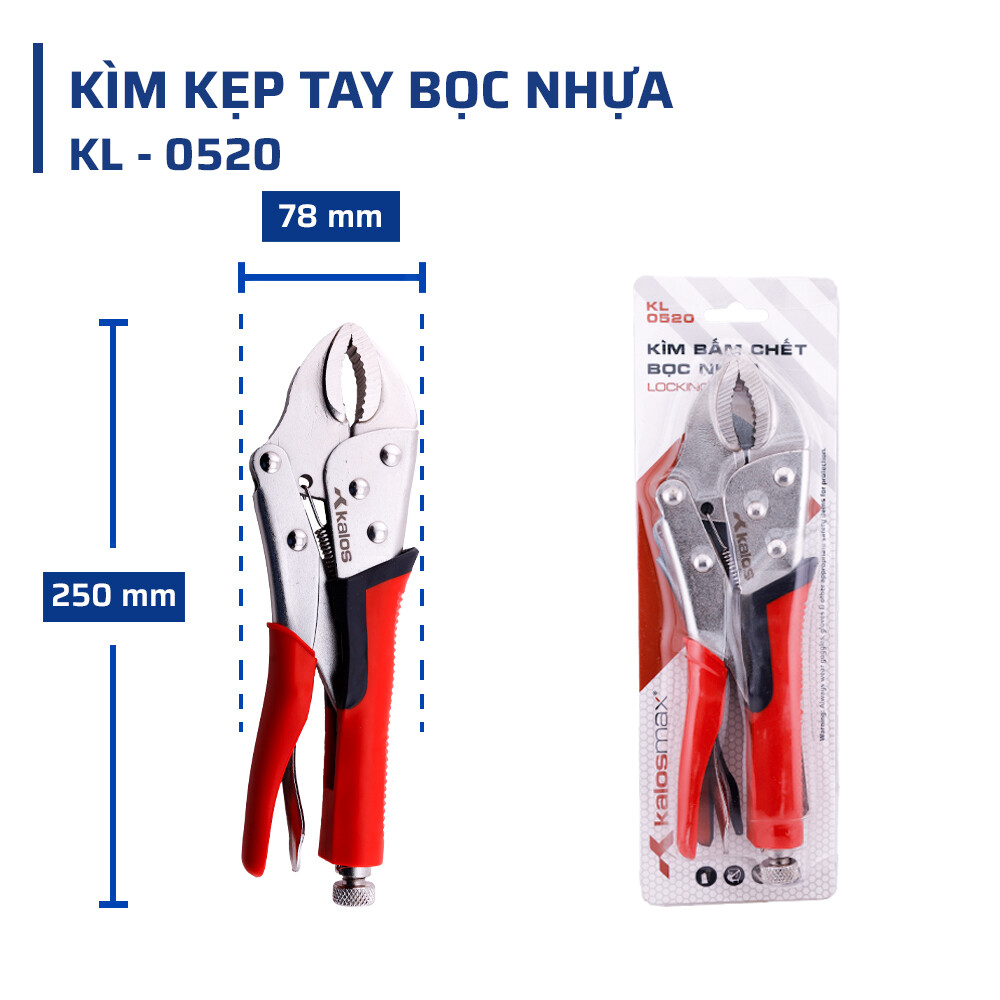 Cấu tạo & chất liệu kìm chết tay bọc nhựa kalosmax