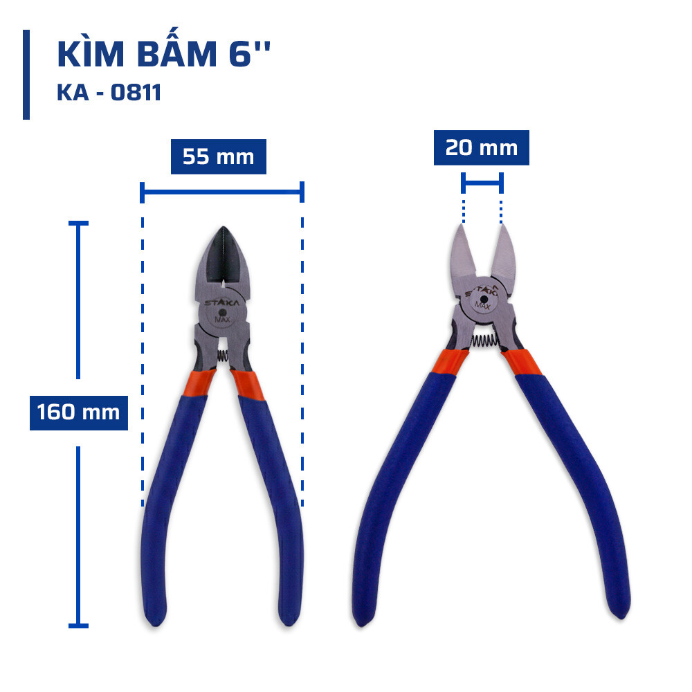 Thông Số Kỹ Thuật Kìm bấm 6'' STAKAMAX