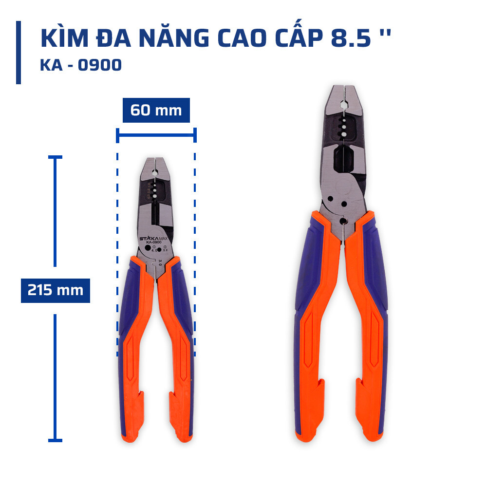 Thông số kỹ thuật chi tiết kìm đa năng cao cấp 8.5 STAKAMAX