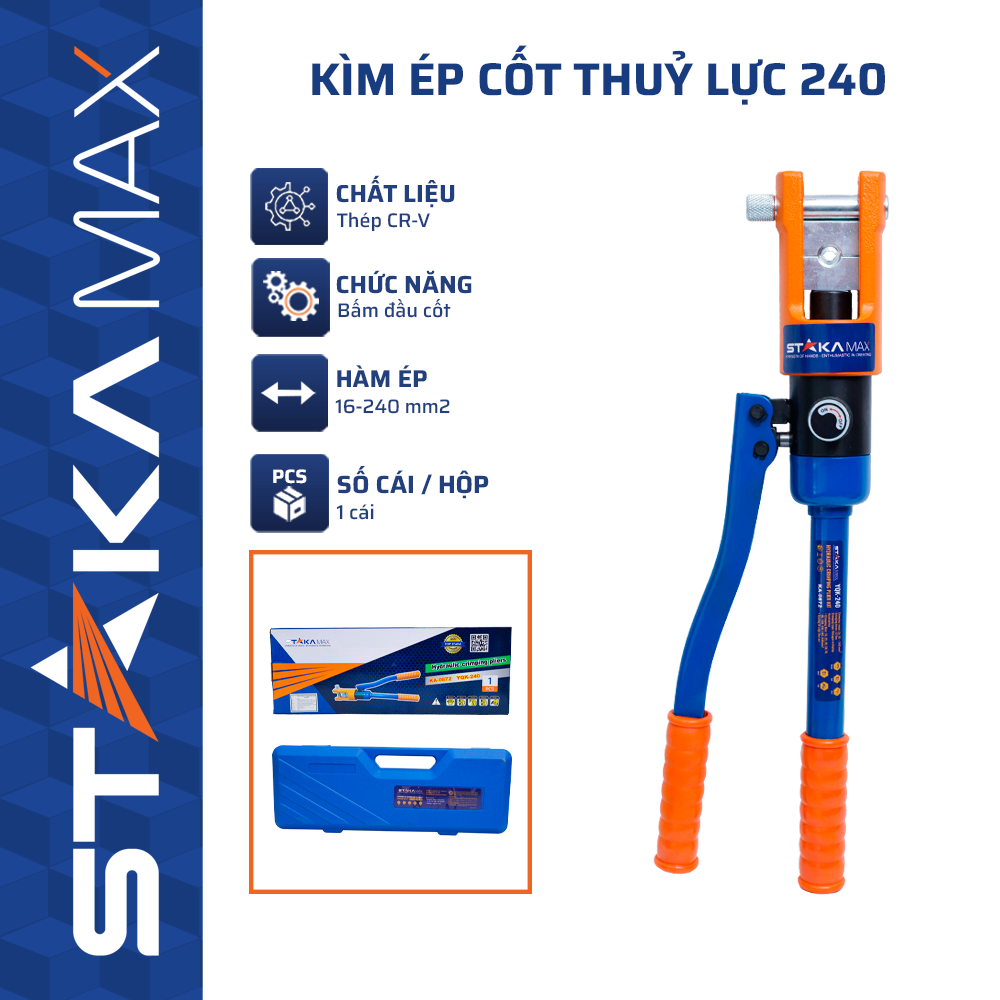 Kìm Ép Cốt Thuỷ Lực 240 STAKAMAX (1C/H, 4C/T) – N3