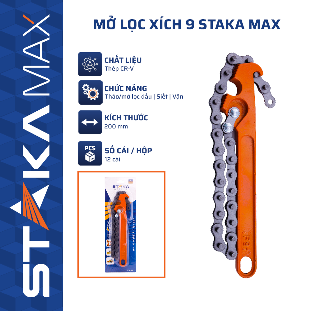Mở lọc xích 9 STAKAMAX (12C/H,48C/T) – N3