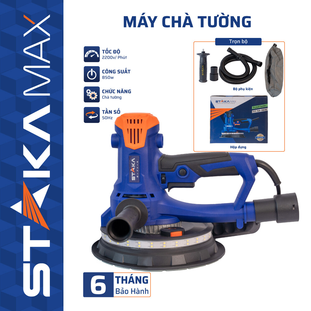 Máy Chà Tường Có Đèn Led STAKA (1C/H, 4C/T)-M1 – Cái – Giải Pháp Chuyên Nghiệp Cho Thợ Xây Dựng