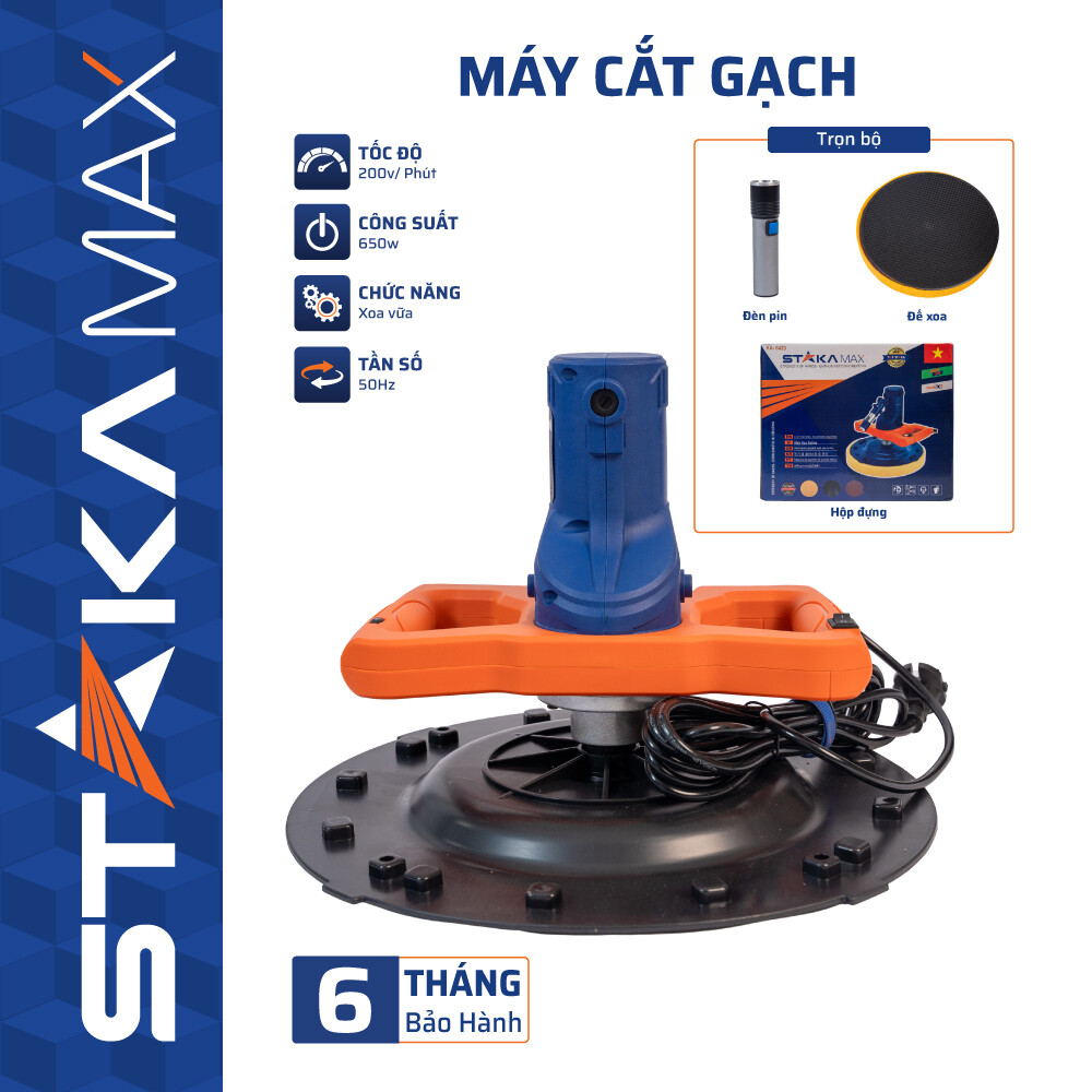 Máy Xoa Vữa Cao Cấp Có Đèn STAKA (1C/T)-M1: Công Cụ Hoàn Thiện Số 1