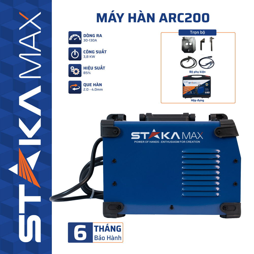Máy Hàn ARC200 STAKA – Máy hàn que điện tử chính hãng, giá tốt