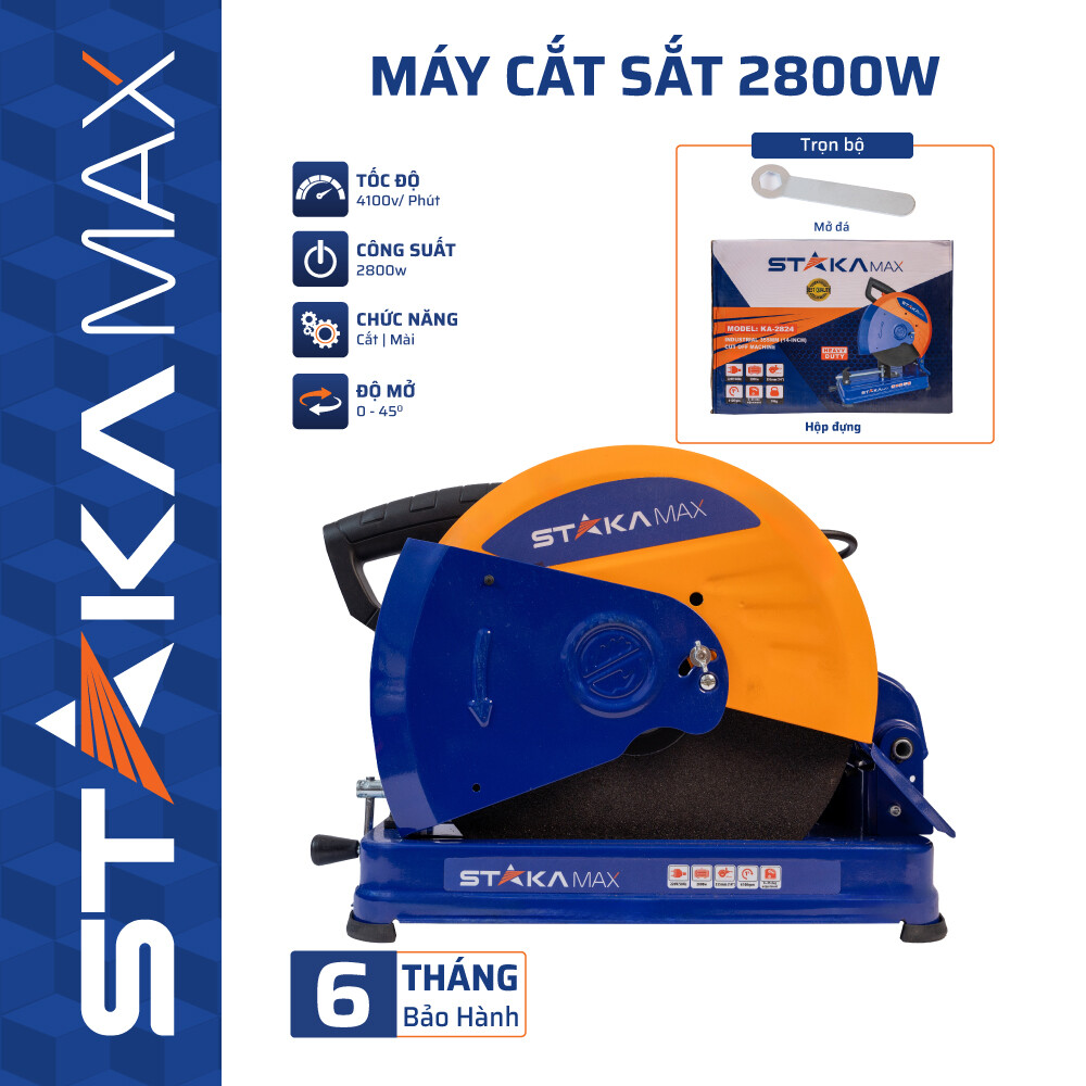 Máy Cắt Sắt 2800W STAKA – Chính Hãng, Công Suất Lớn, Động Cơ Lõi Đồng