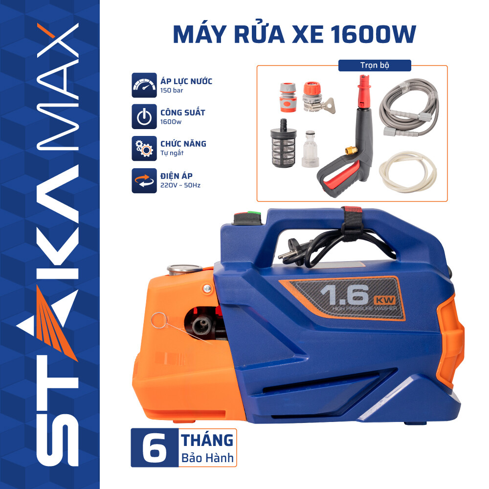 Máy Rửa Xe 1600W (không chỉnh áp) STAKA (1C/H, 1C/T)-M1 – Chính hãng, giá tốt