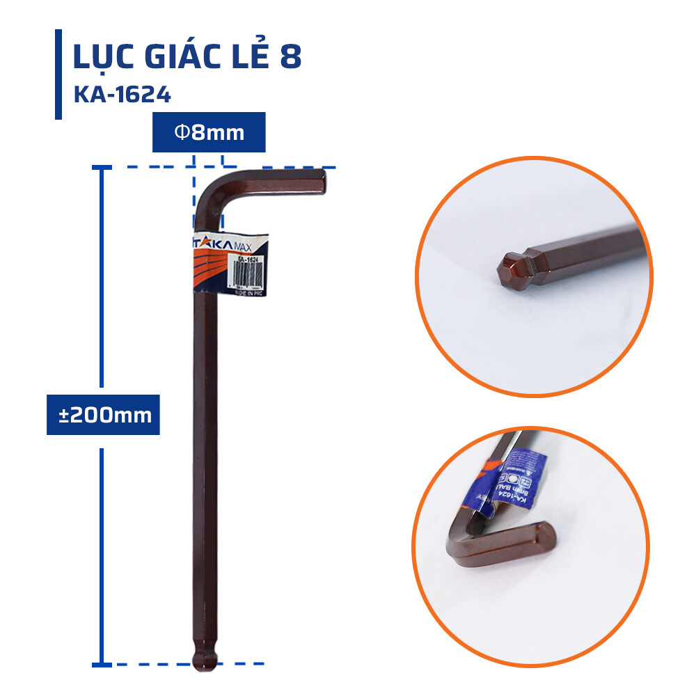 Thông số kỹ thuật chi tiết lục giác lẻ 8 STAKAMAX