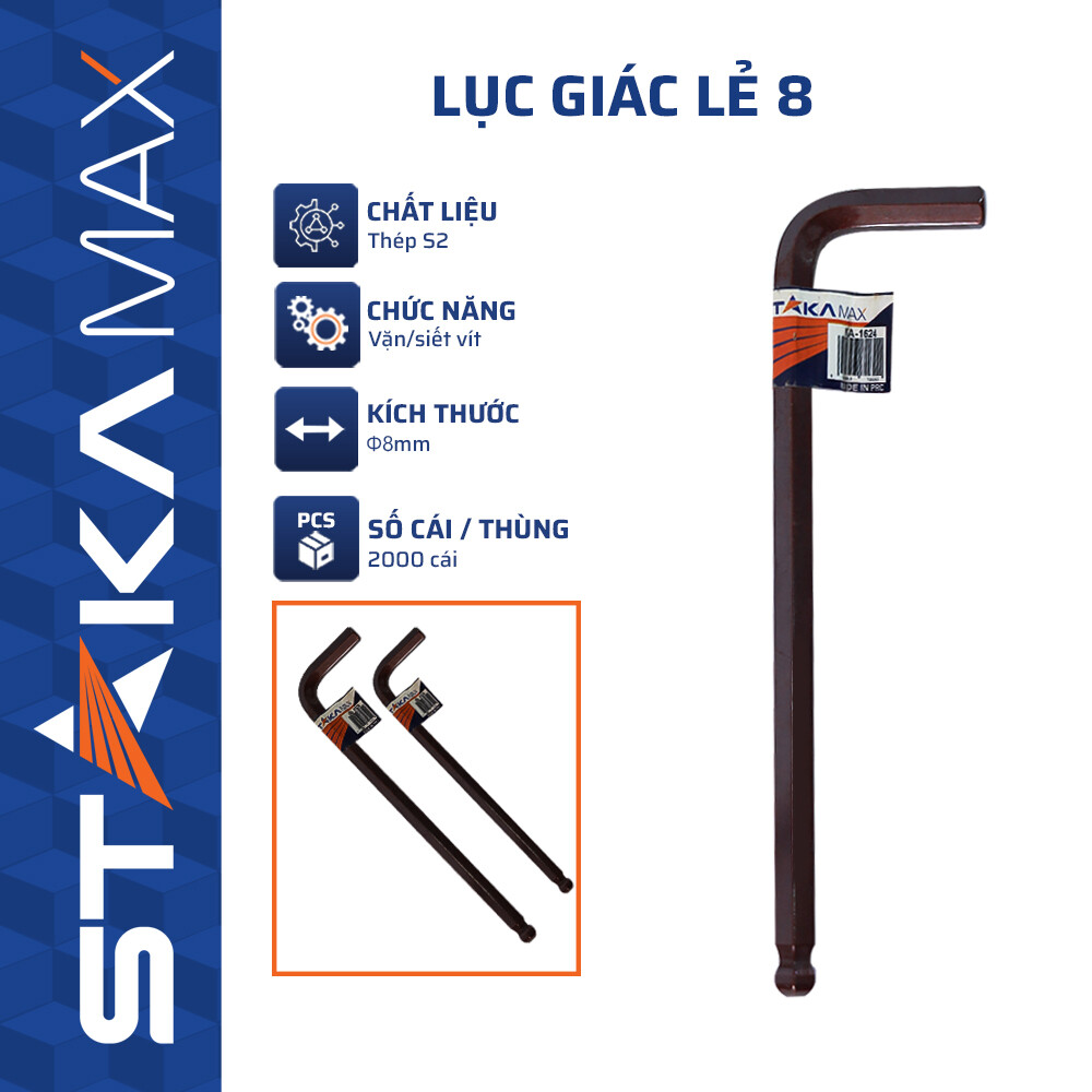 Lục giác lẻ 8 STAKAMAX (C/H, 300C/T) – N3