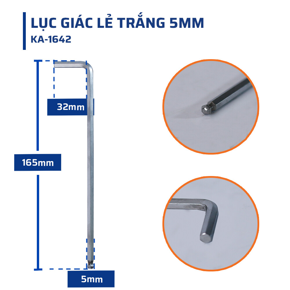 Thông Số Kỹ Thuật Chi Tiết Lục Giác Lẻ trắng 5mm STAKAMAX