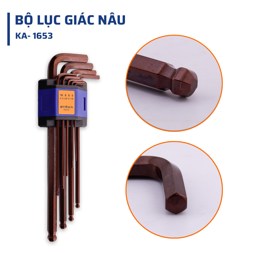 Thông số kỹ thuật chi tiết của bộ lục giác nâu STAKAMAX