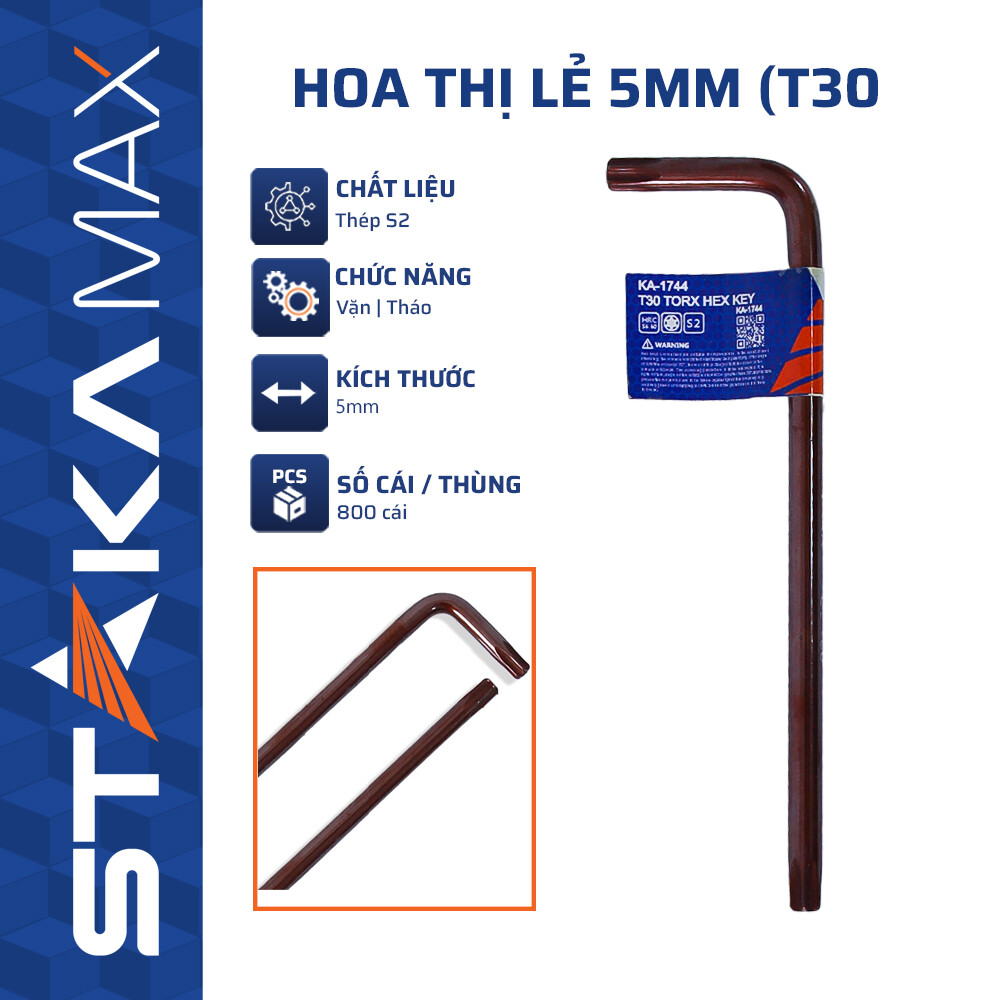 Hoa thị lẻ 4mm (T27) STAKAMAX (80C/H, 800C/T)-N3