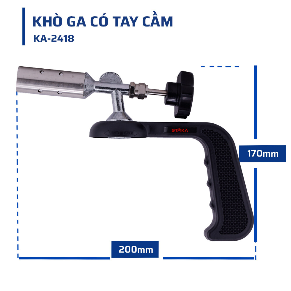 Cấu tạo chi tiết và chất liệu đặc biệt của khò ga có tay cầm STAKAMAX