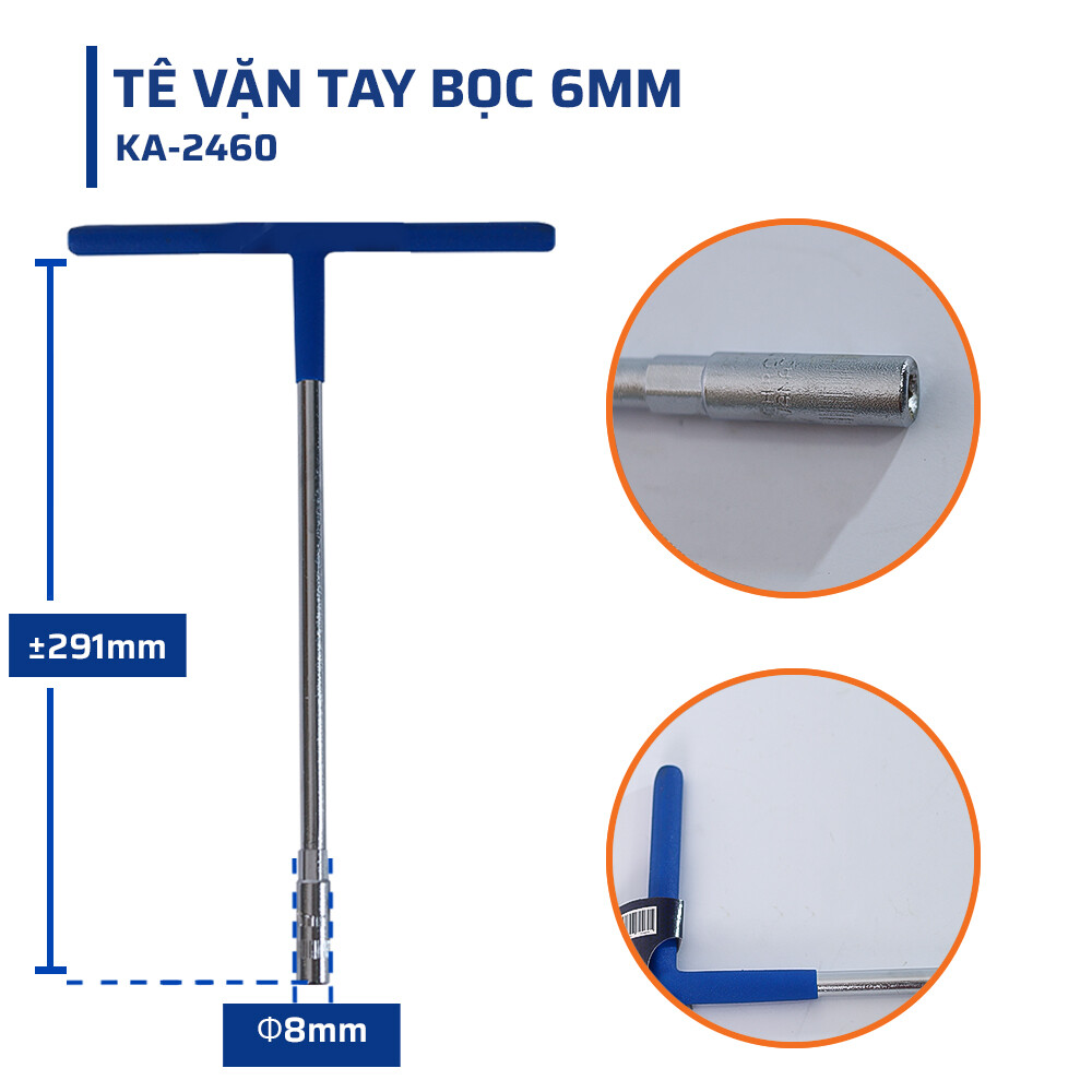 Thông số kỹ thuật của tê vặn tay bọc 6mm STAKAMAX
