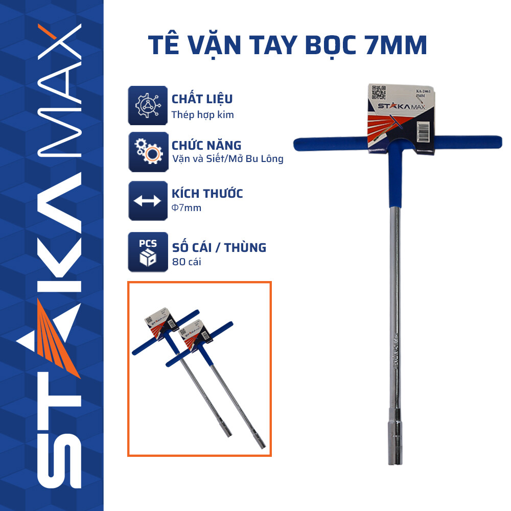 Tê Vặn tay bọc 7mm STAKAMAX (20C/H, 80C/T)-N3