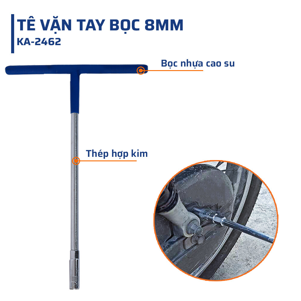 Cấu tạo chi tiết và chất liệu đặc biệt của tê vặn tay bọc 8mm STAKAMAX