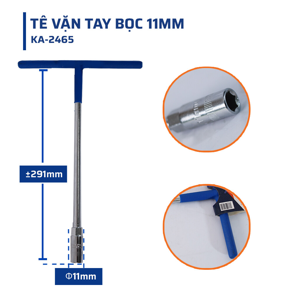 Cấu tạo chi tiết & Chất liệu đặc biệt của tê vặn tay bọc 11mm STAKAMAX