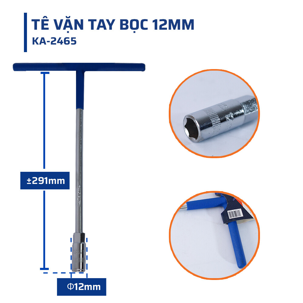 Cấu tạo chi tiết và chất liệu đặc biệt của Tê vặn tay bọc 12mm STAKAMAX
