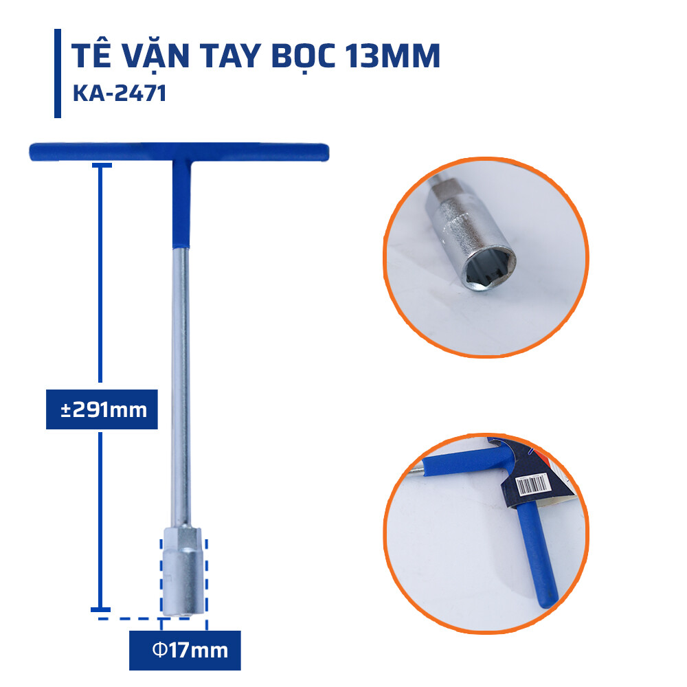 Cấu tạo chi tiết & Chất liệu đặc biệt của tê vặn tay bọc 17mm STAKAMAX