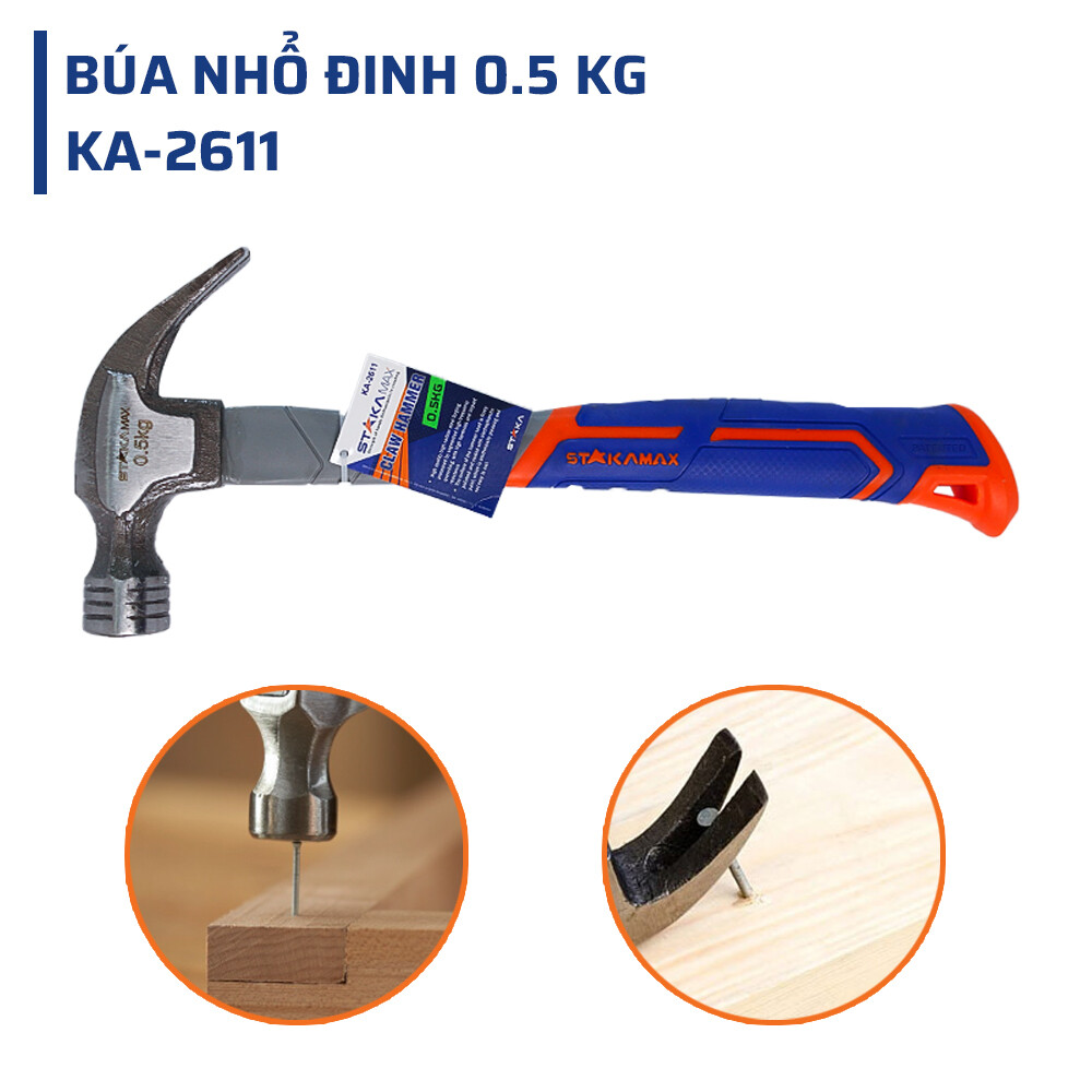 Chất Liệu Cao Cấp Của Búa Nhổ Đinh 0.5 kg STAKAMAX
