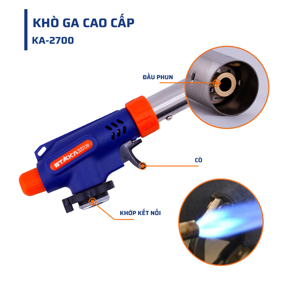 Cấu tạo đặc biệt ở khò ga thon STAKAMAX