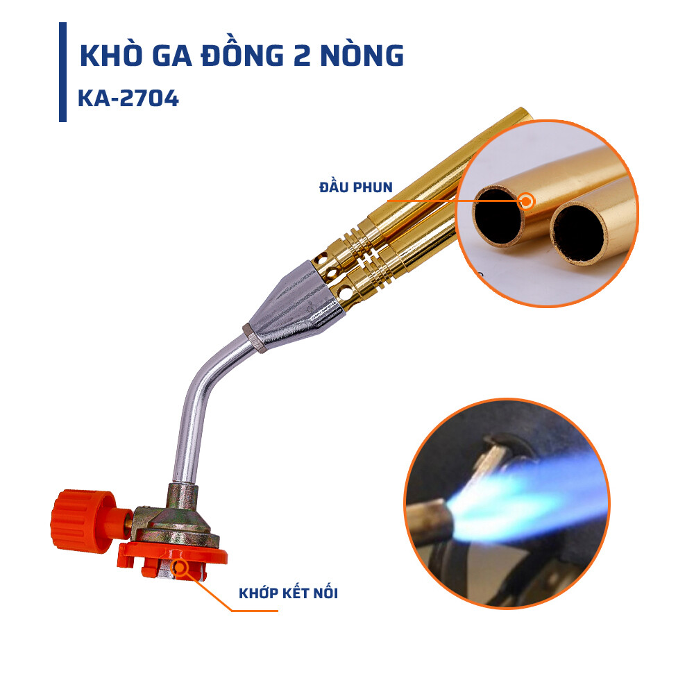 Cấu Tạo Đặc Biệt Ở Khò Ga Đồng 2 Nòng STAKAMAX