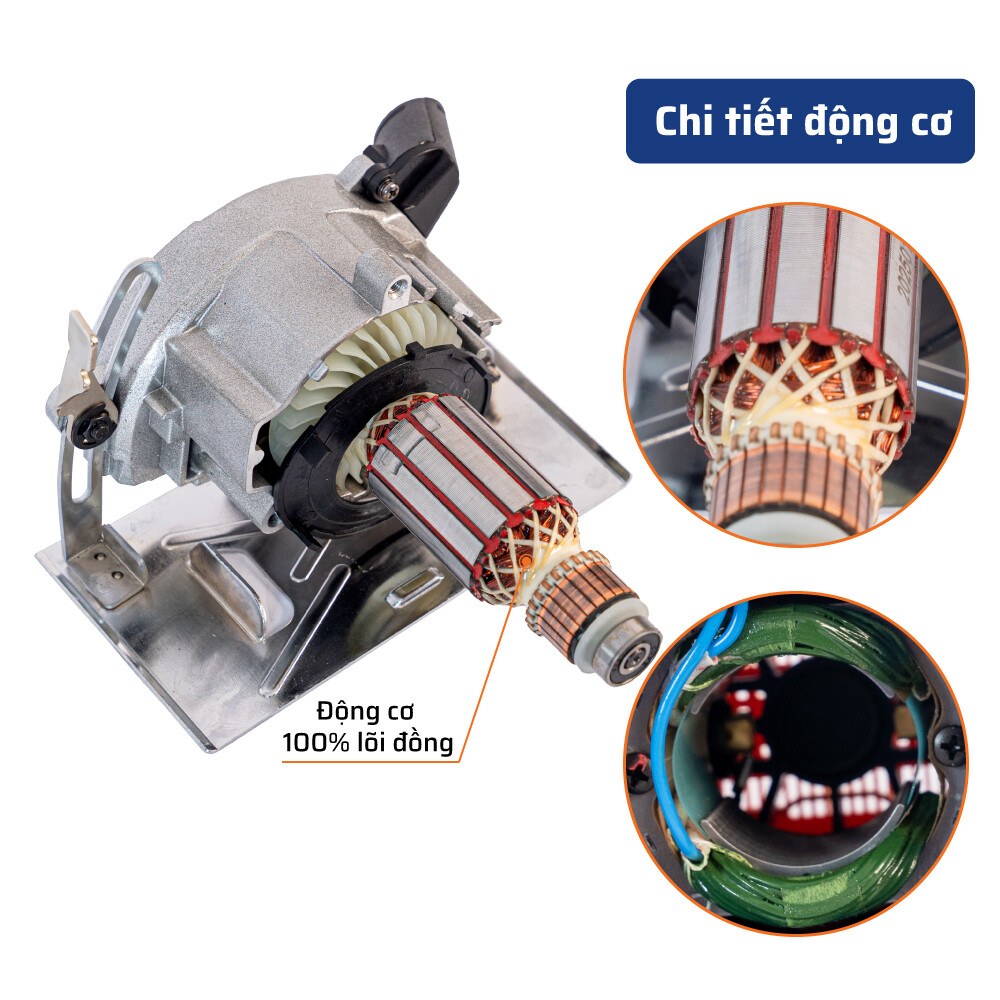 Cấu tạo bên trong ( chi tiết động cơ) Máy Cắt Gạch STAKA MAX