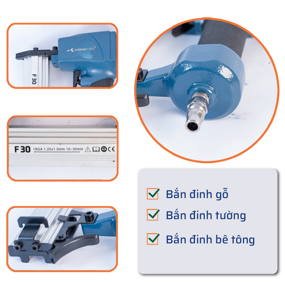 Ứng Dụng Đa Dạng – Chuyên Gia Nội Thất Của Súng Bắn Đinh F30 KALOS MAX