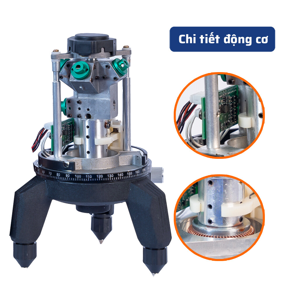 Cấu tạo bên máy laser 5 tia 16.8V STAKA