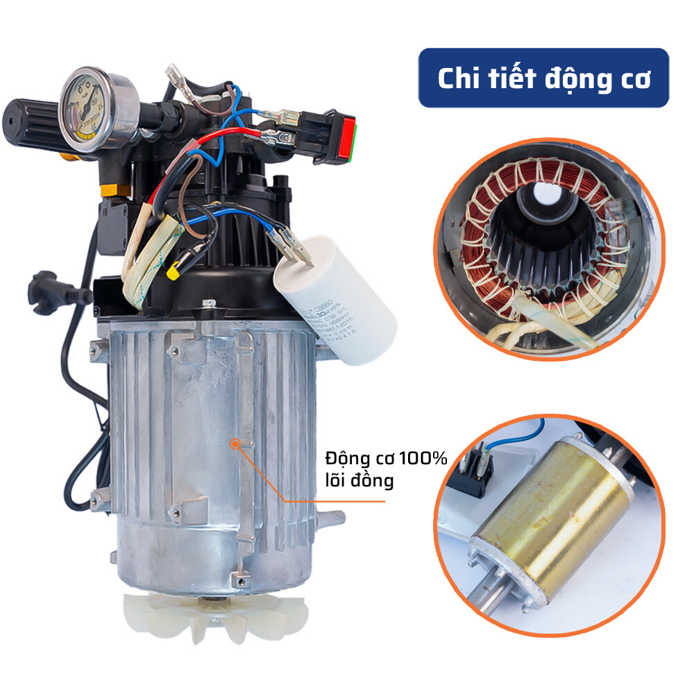 Cấu tạo đặc biệt của máy rửa xe hộp lưu động chỉnh áp 1800W STAKA