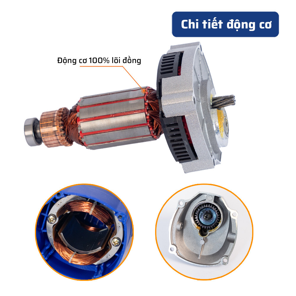 Cấu tạo bên trong ( động cơ) máy đầm roi điện STAKA MAX