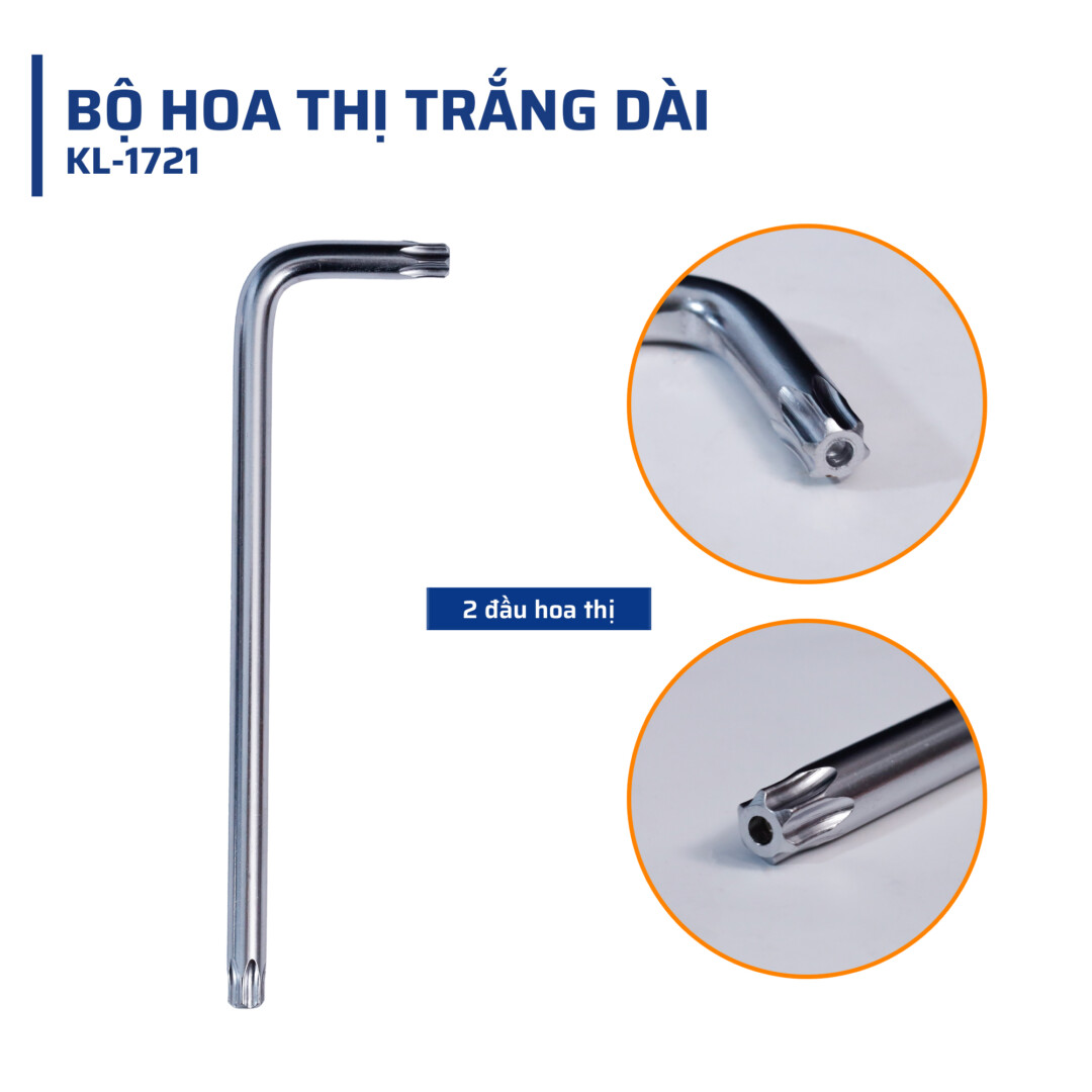 Cấu tạo chi tiết & Chất liệu bộ hoa thị trắng dài kalosmax 