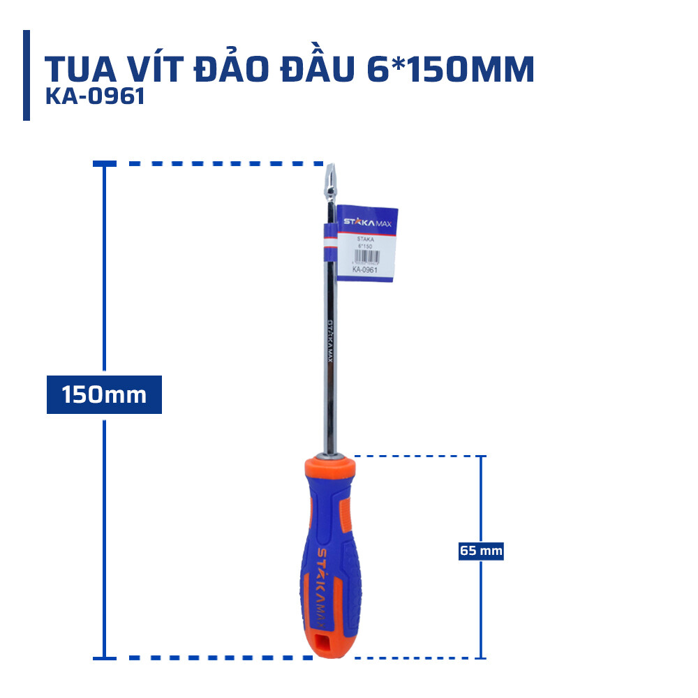 Thông số kỹ thuật chi tiết tua vít đảo đầu 6*150mm STAKAMAX