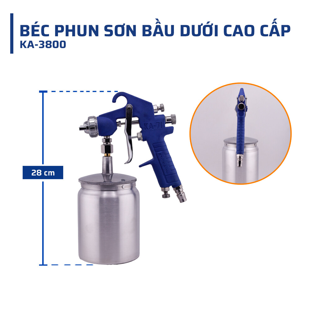 Thông số kỹ thuật ấn tượng của béc phun sơn bầu dưới cao cấp STAKAMAX KA-71S