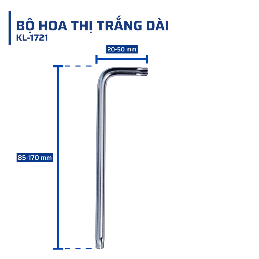 Thông số kỹ thuật bộ hoa thị trắng dài kalosmax