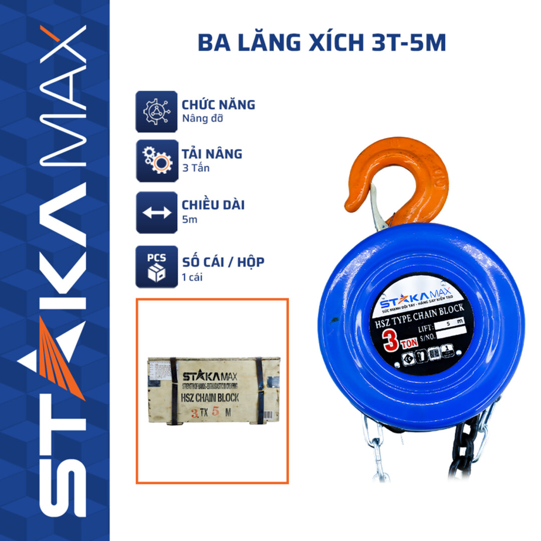 Ba lăng xích 3T-5M STAKAMAX (1C/H,1C/T)-N1