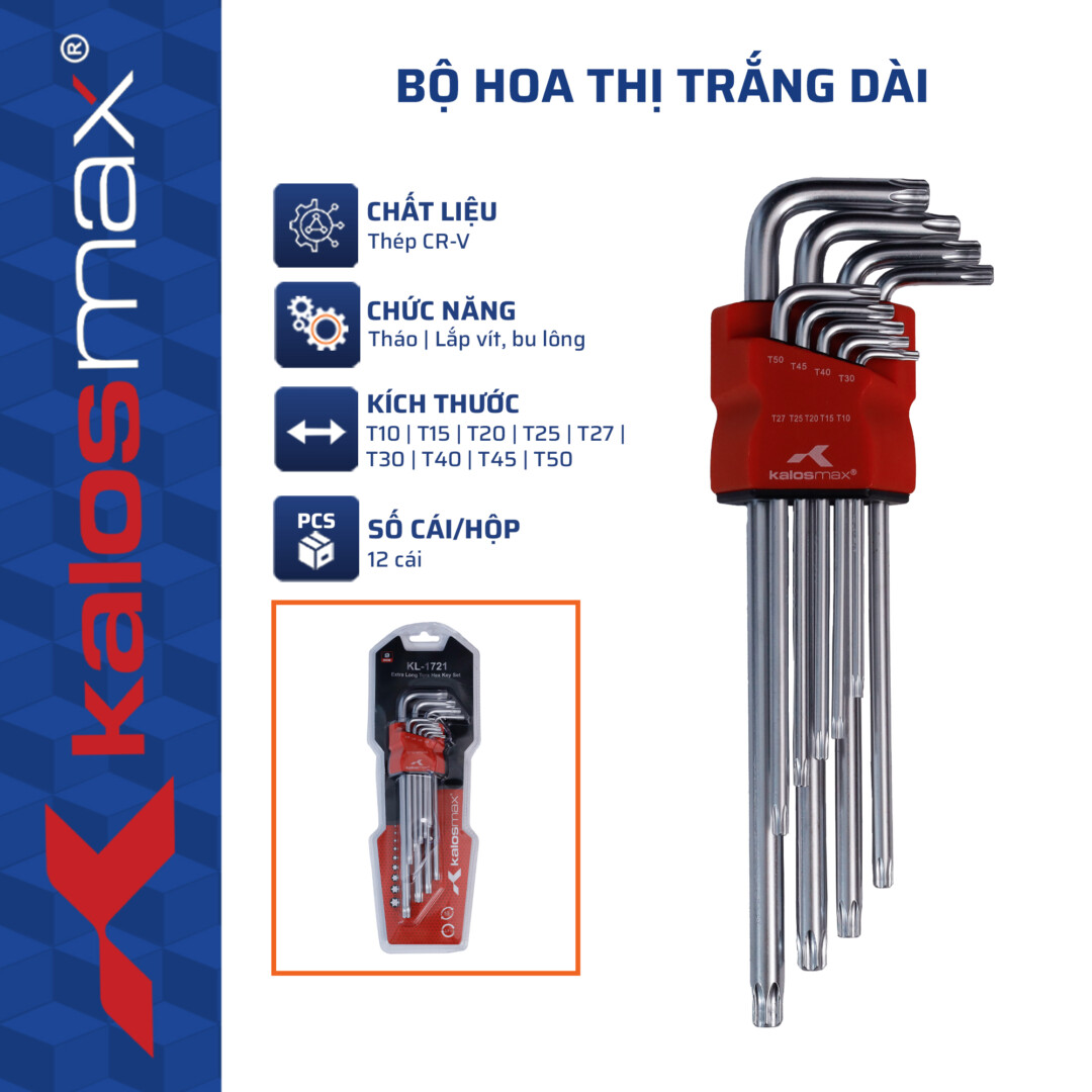 Bộ hoa thị trắng dài kalosmax (12C/H,72C/T) -N3