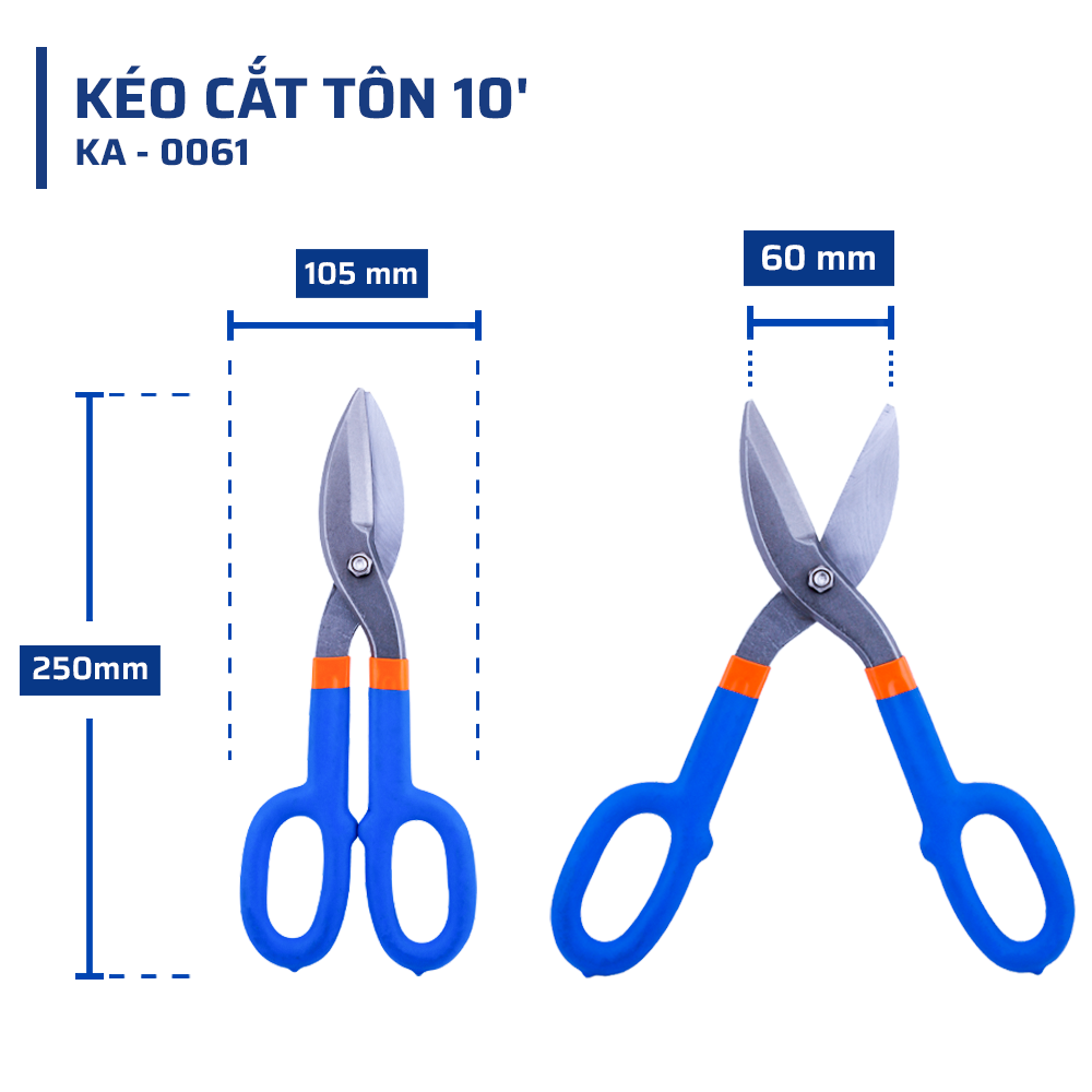 Thông Số Kỹ Thuật Chi Tiết Kéo Cắt Tôn 10'' STAKAMAX