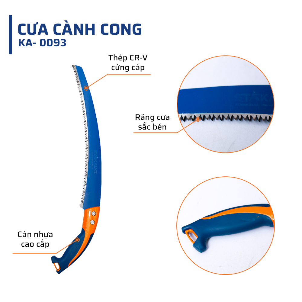 Cấu Tạo Tối Ưu Của Cưa Cành Cong STAKA MAX