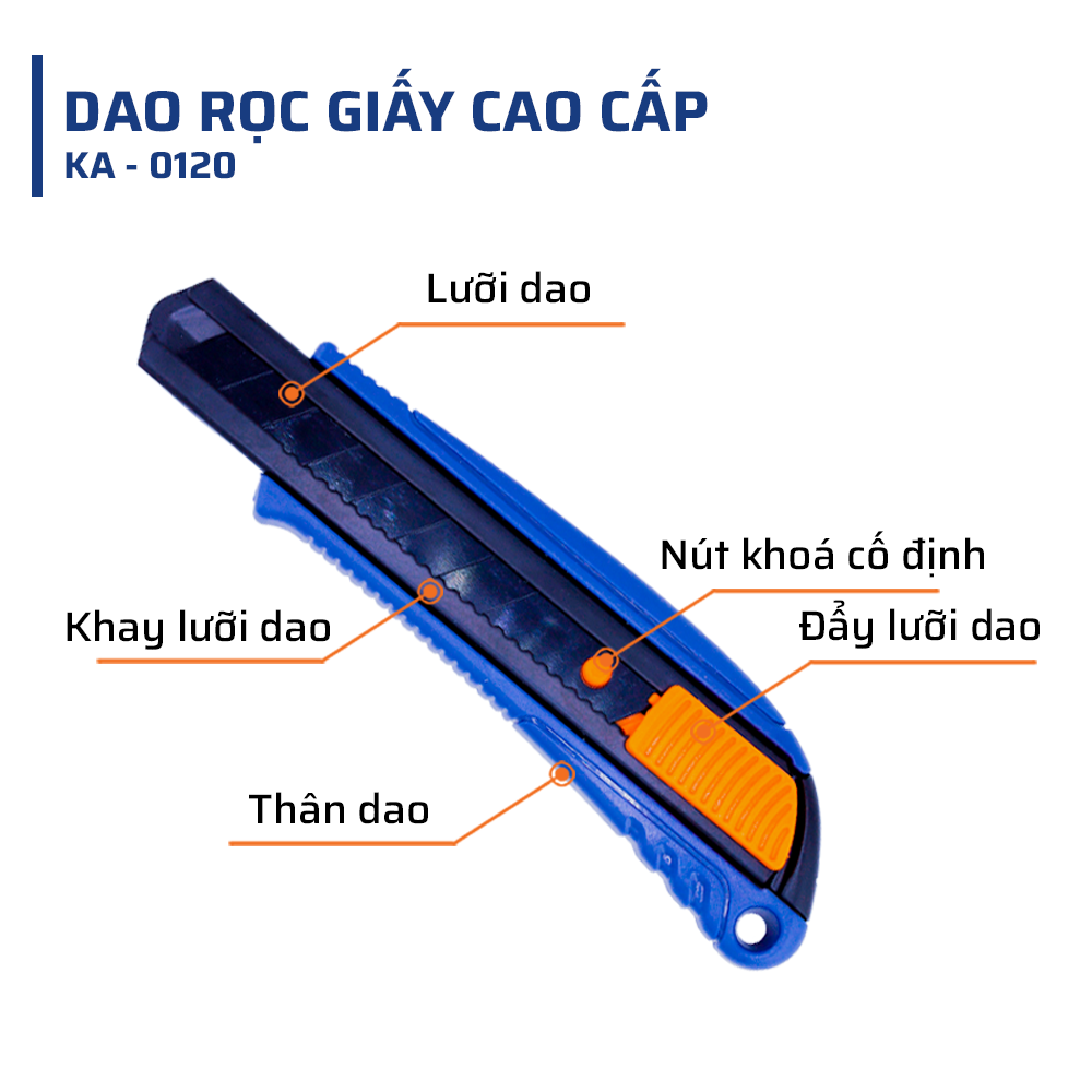 Cấu Tạo Dao Rọc Giấy Cao Cấp: An Toàn và Dễ Dàng Thao Tác