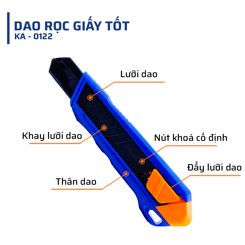 Cấu tạo & Chất liệu đặc biệt ở dao rọc giấy tốt STAKAMA