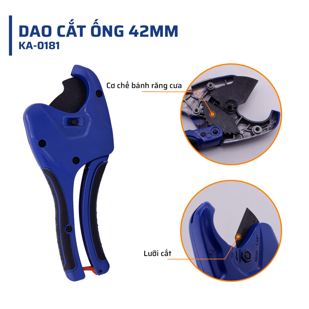 Cấu tạo đặc biệt ở dao cắt ống 42mm STAKAMAX