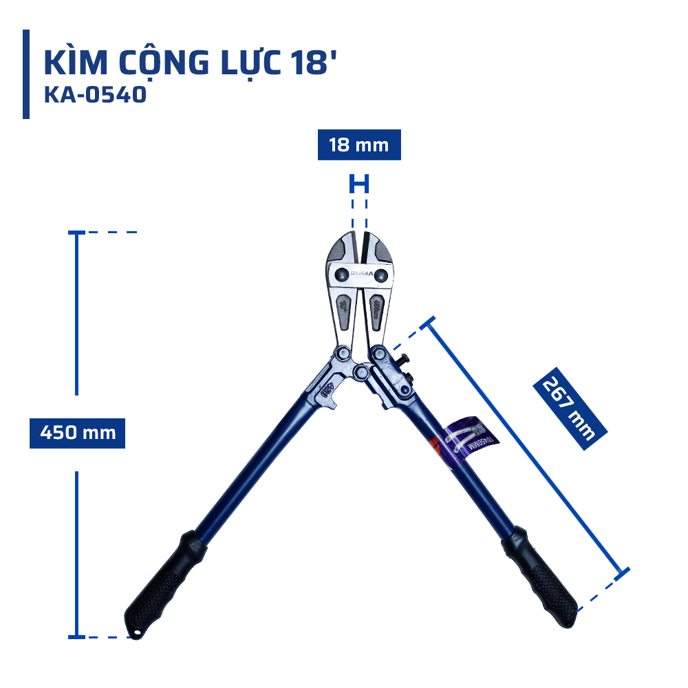 Thông số kỹ thuật chi tiết kìm cộng lực 18'' STAKAMAX
