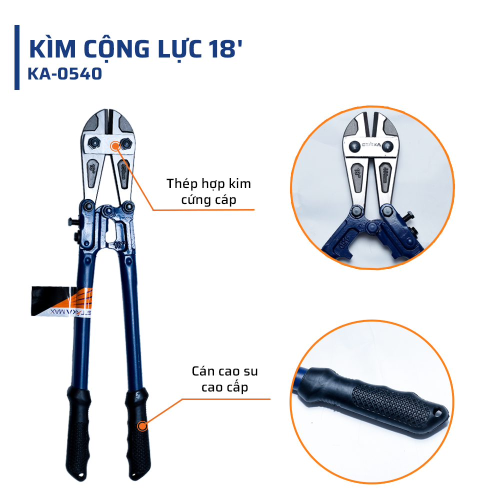 Cấu tạo & Chất liệu đặc biệt của kìm cộng lực 18'' STAKAMAX